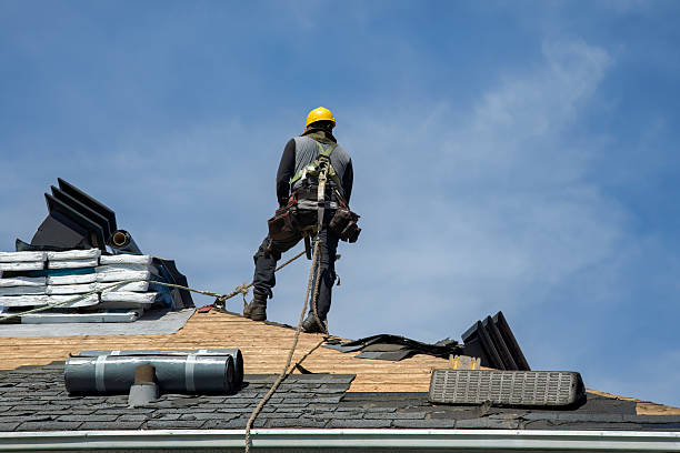 Professional Gutter Installation technician working in Adams, TN